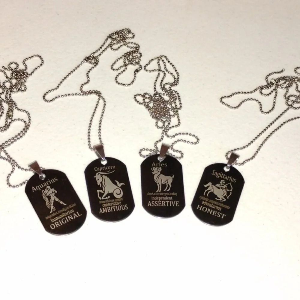 4 zodiac‎ sign necklaces Fashion jewelry